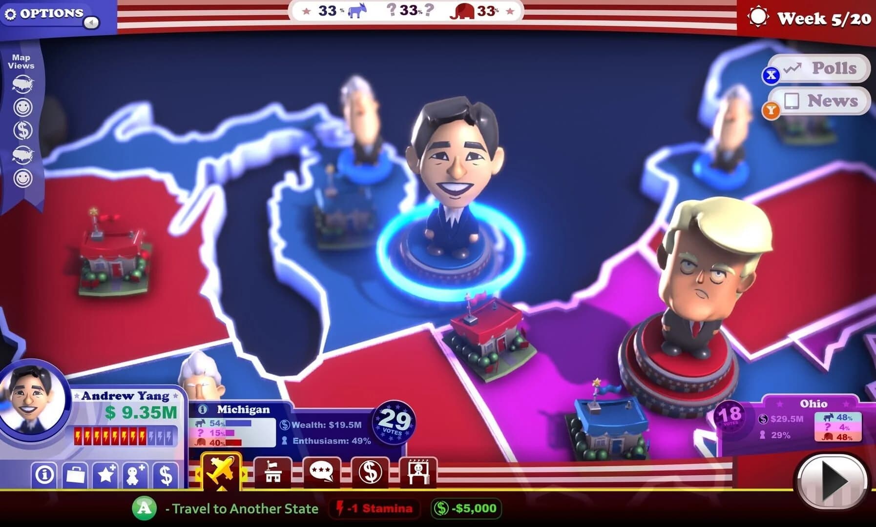 The Political Machine 2020 screenshot 1