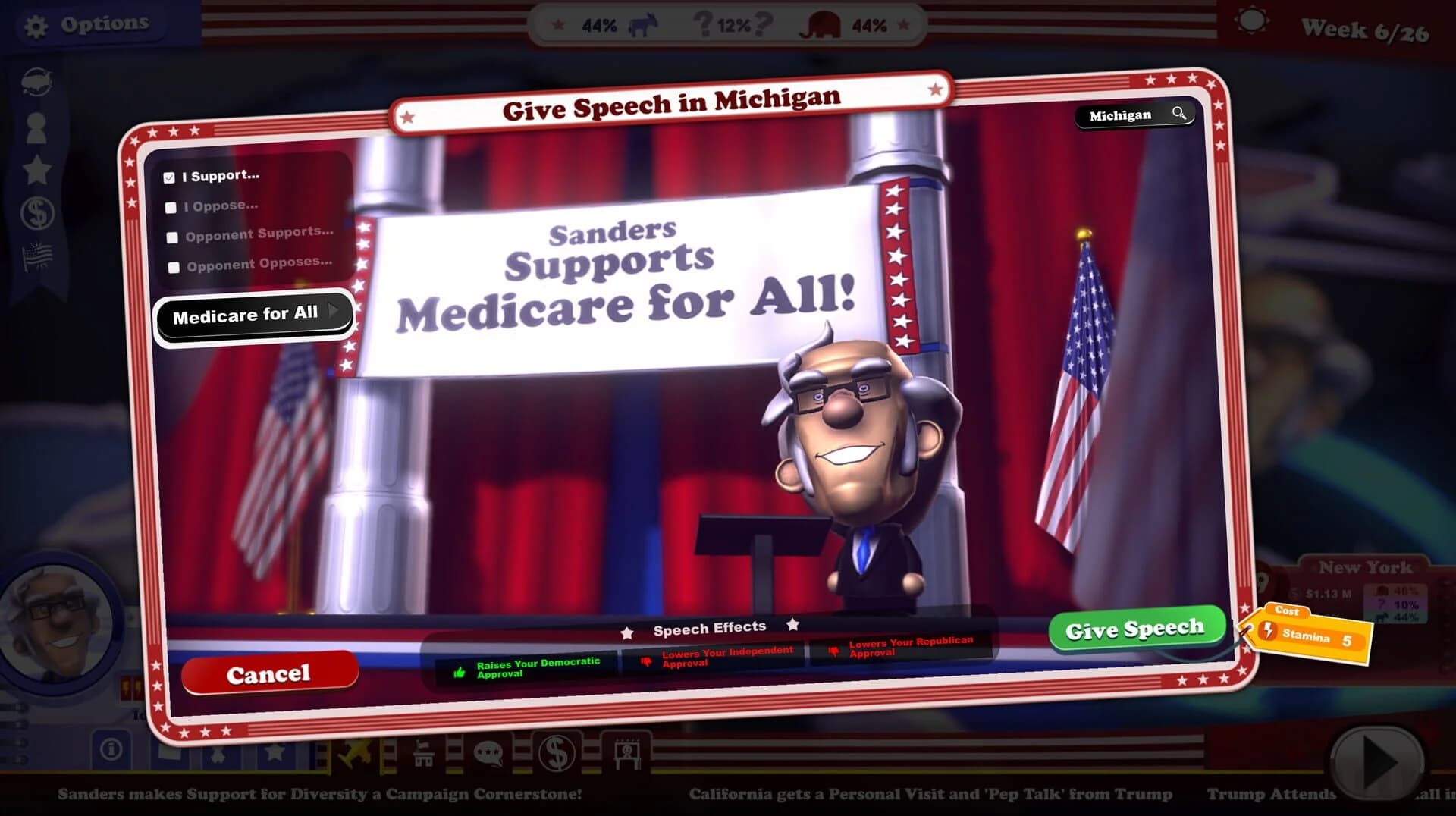 The Political Machine 2020 screenshot 5