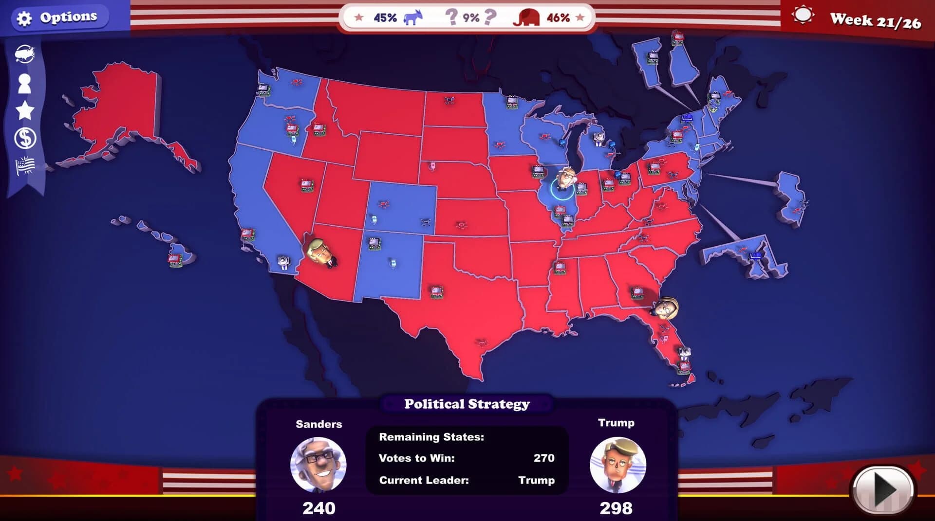 The Political Machine 2020 screenshot 3