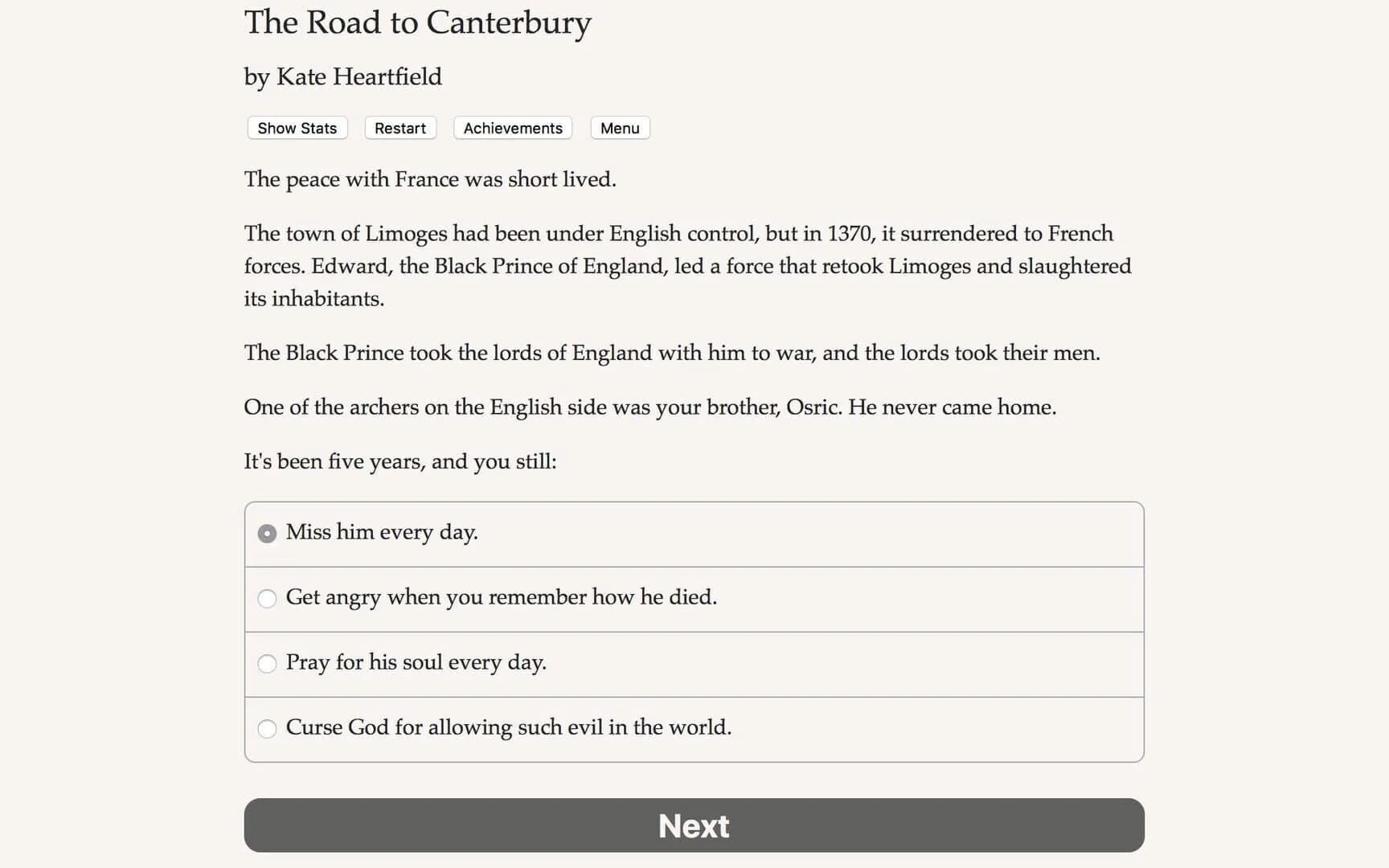 The Road to Canterbury screenshot 1
