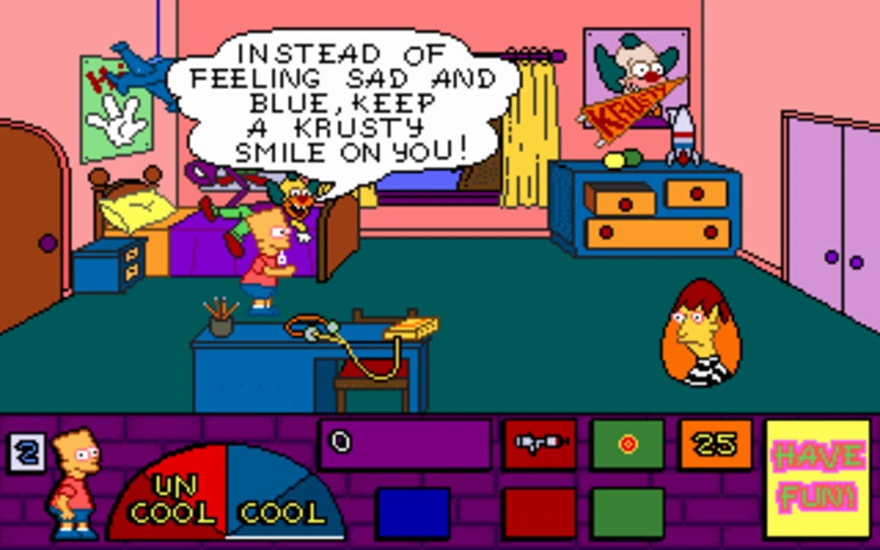 The Simpsons: Bart's House of Weirdness screenshot 22