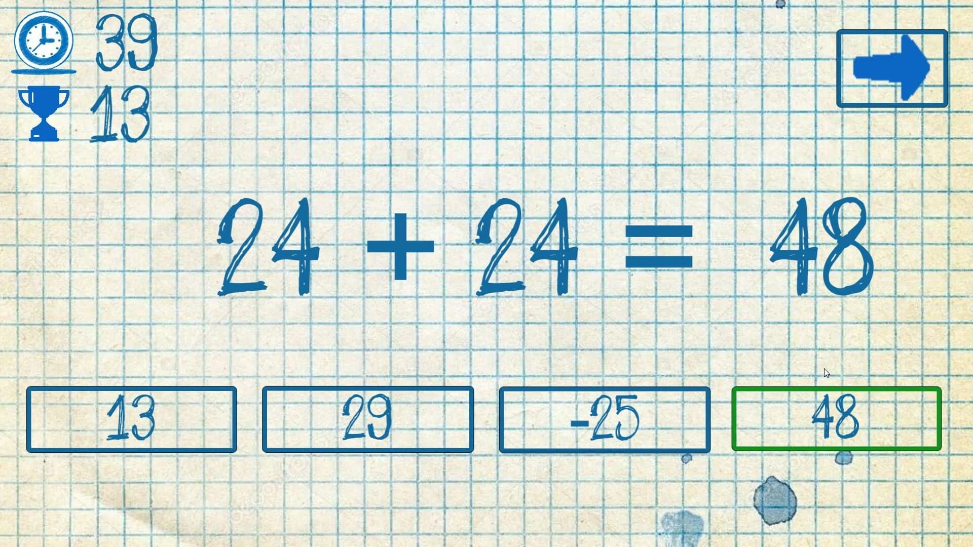 The young mathematician: Easy difficulty screenshot 4