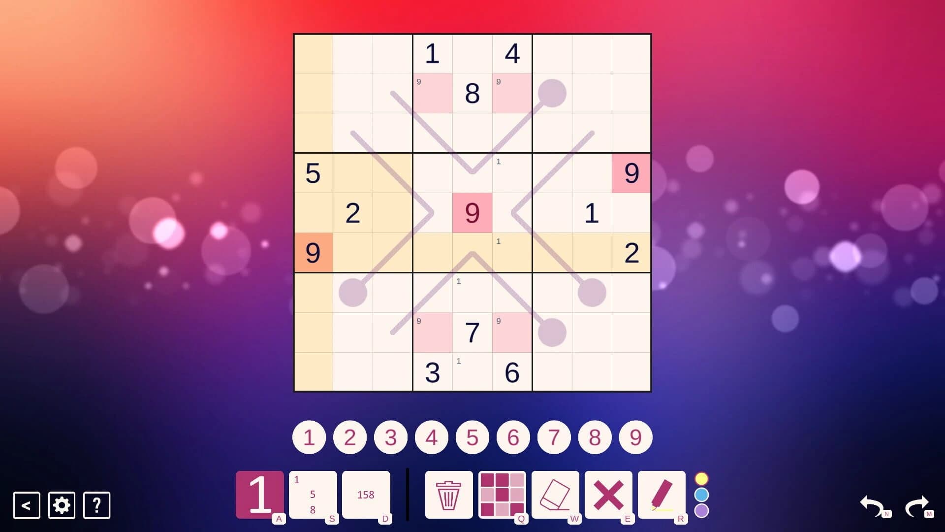 Thermo Sudoku screenshot 4