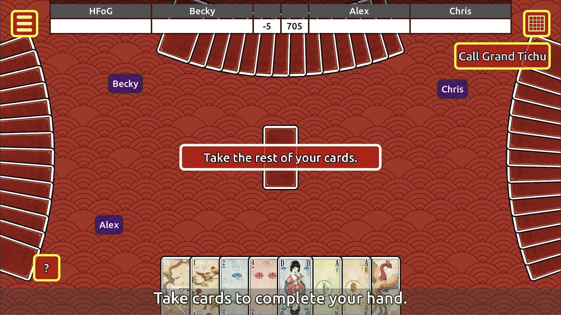 Tichu screenshot 1