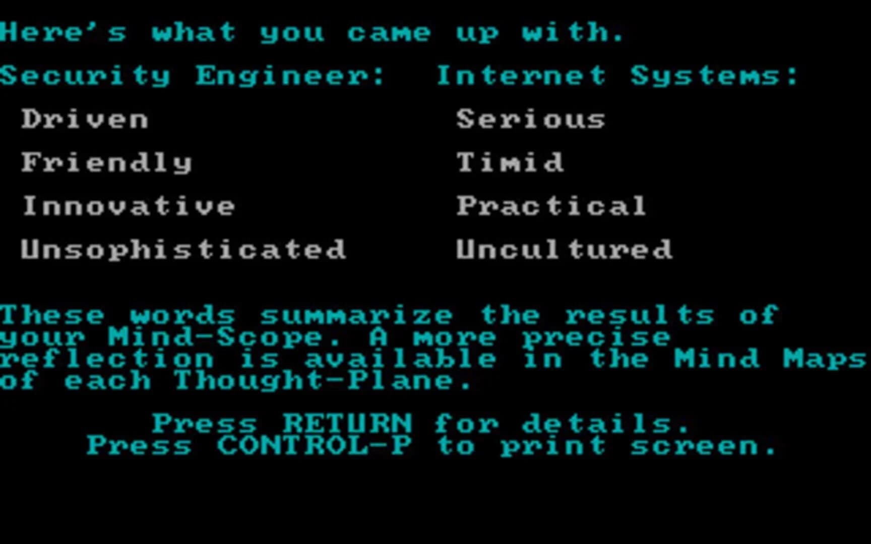 Timothy Leary's Mind Mirror screenshot 1