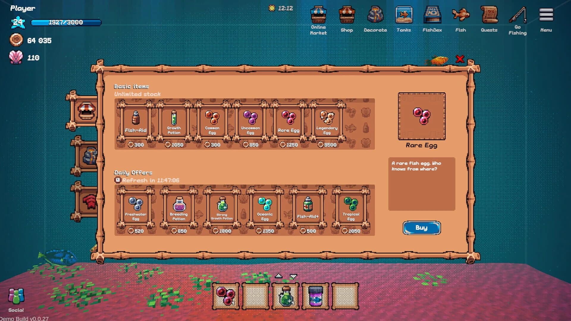 Tiny Aquarium: Social Fishkeeping screenshot 2
