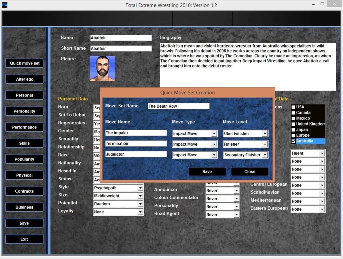 Total Extreme Wrestling 2010 screenshot 1