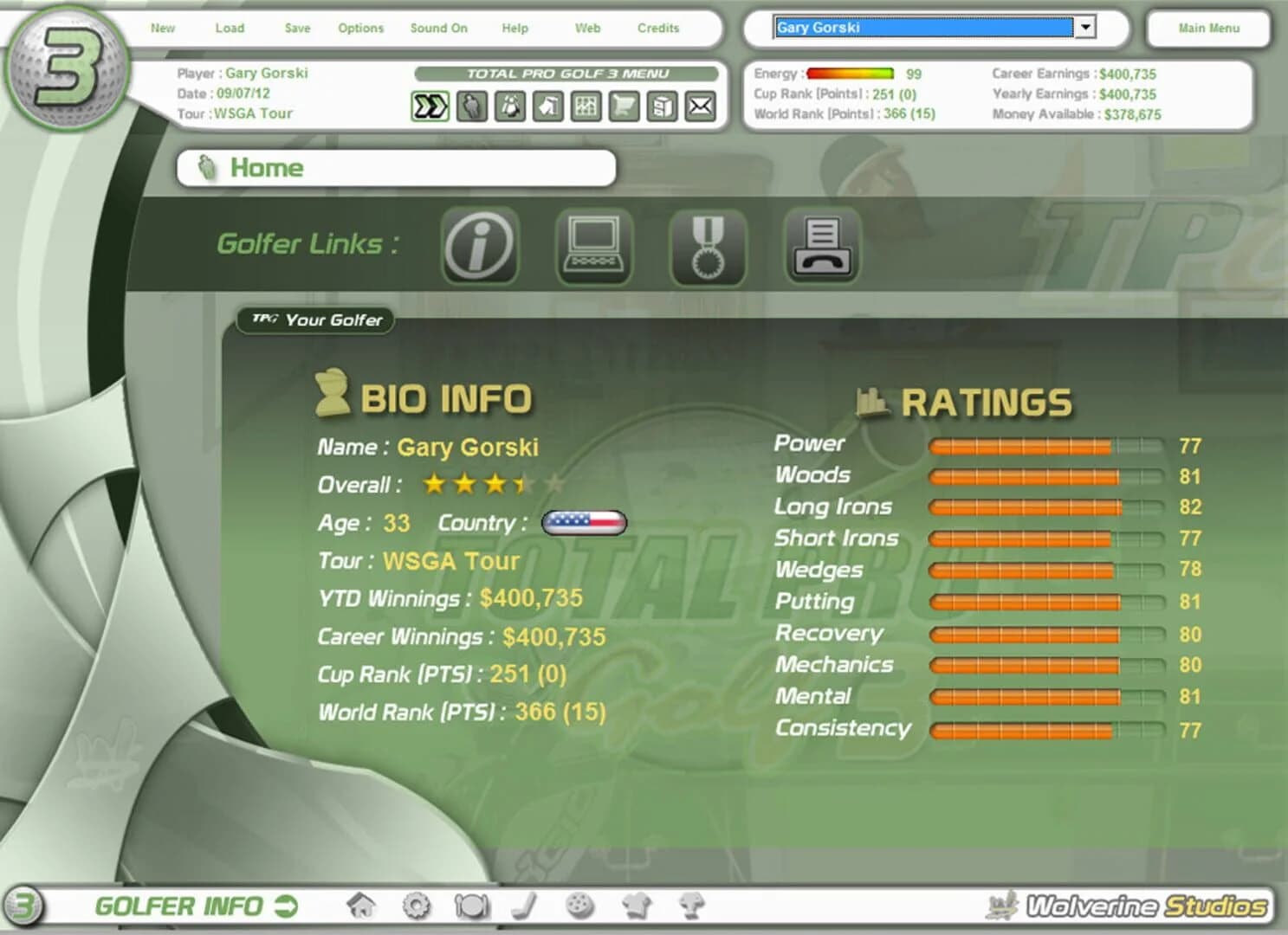 Total Pro Golf 3 screenshot 2