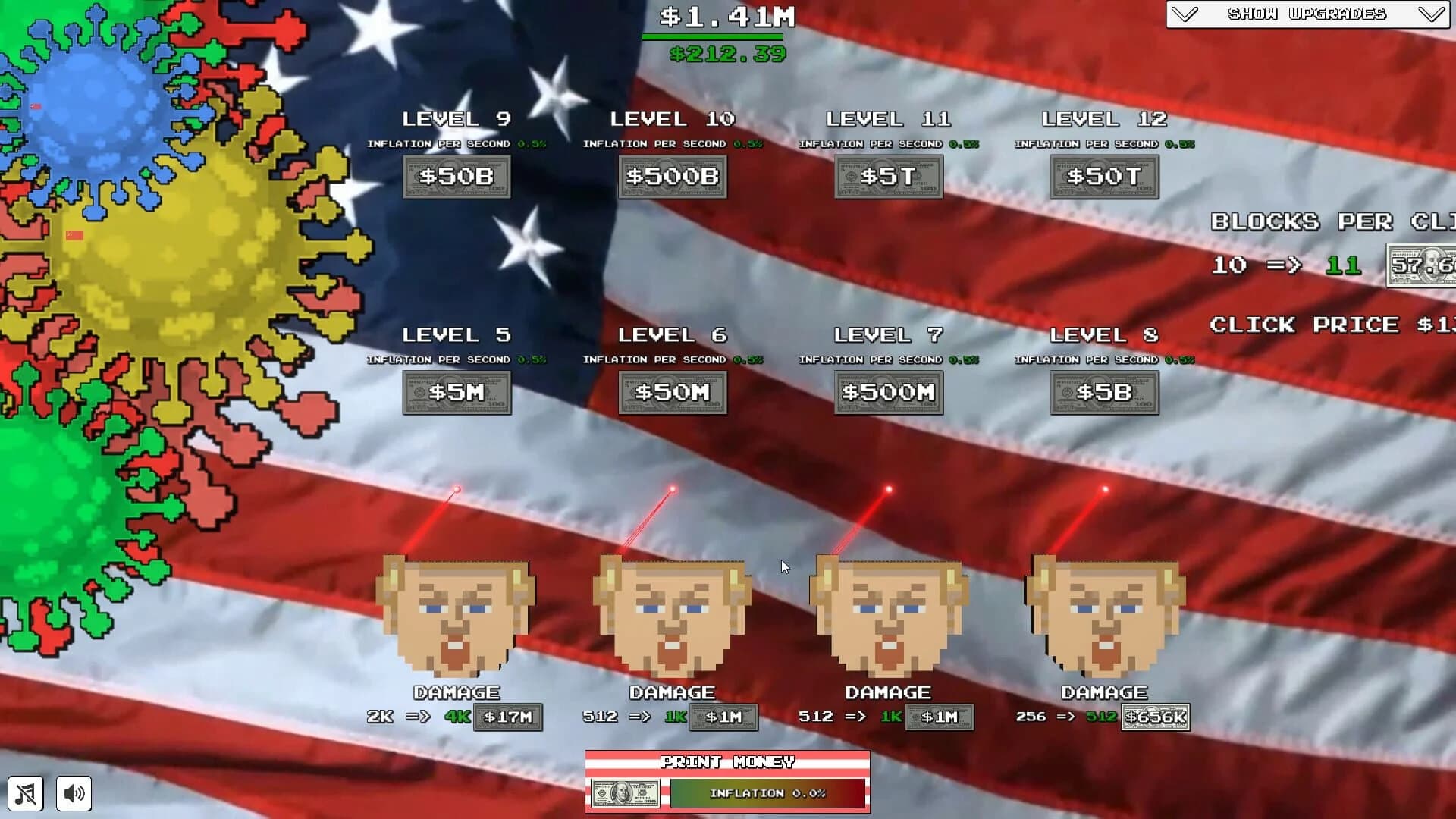 Trump vs. Covid: Save the World Clicker screenshot 3