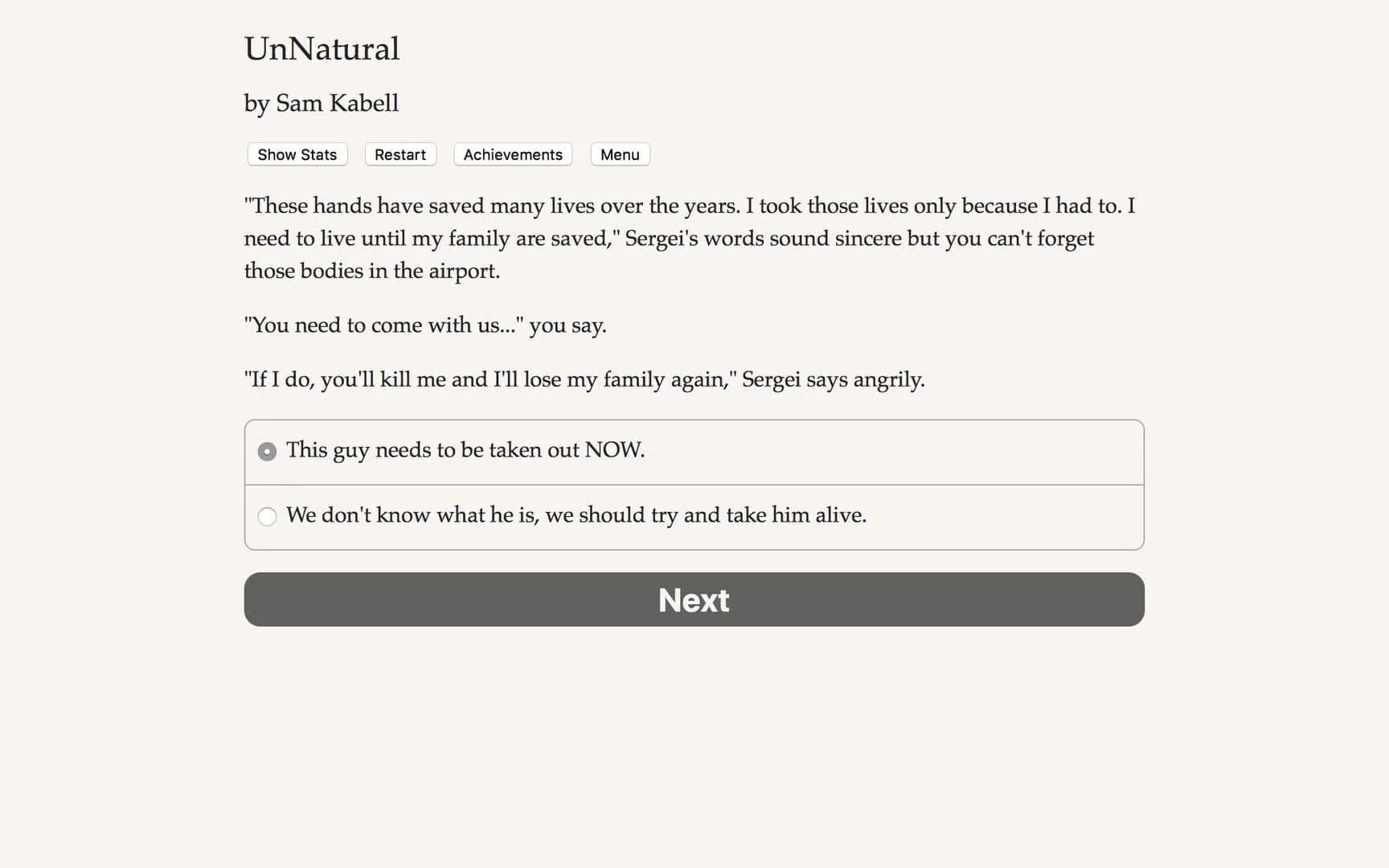 Unnatural screenshot 2