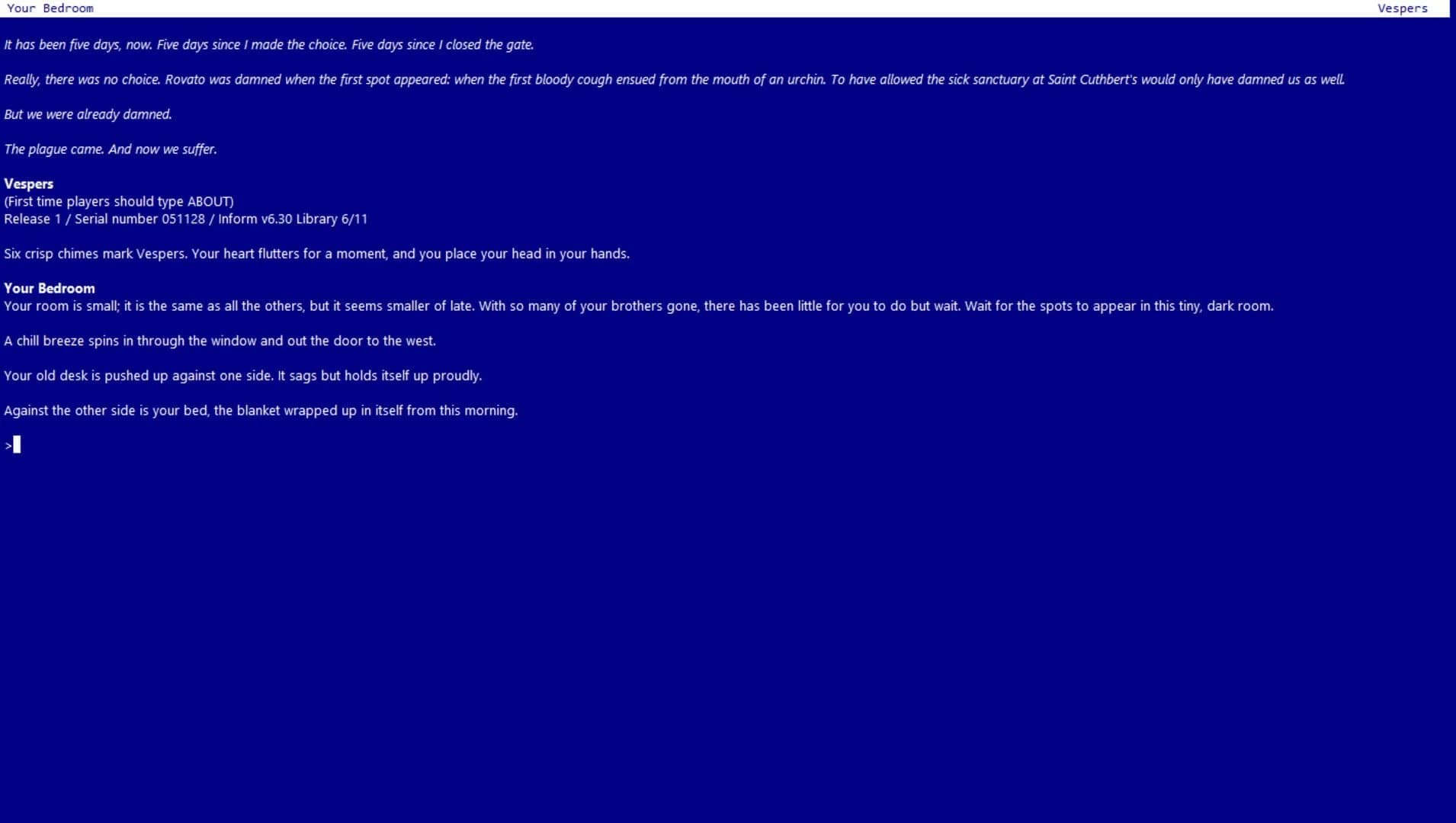 Vespers screenshot 2