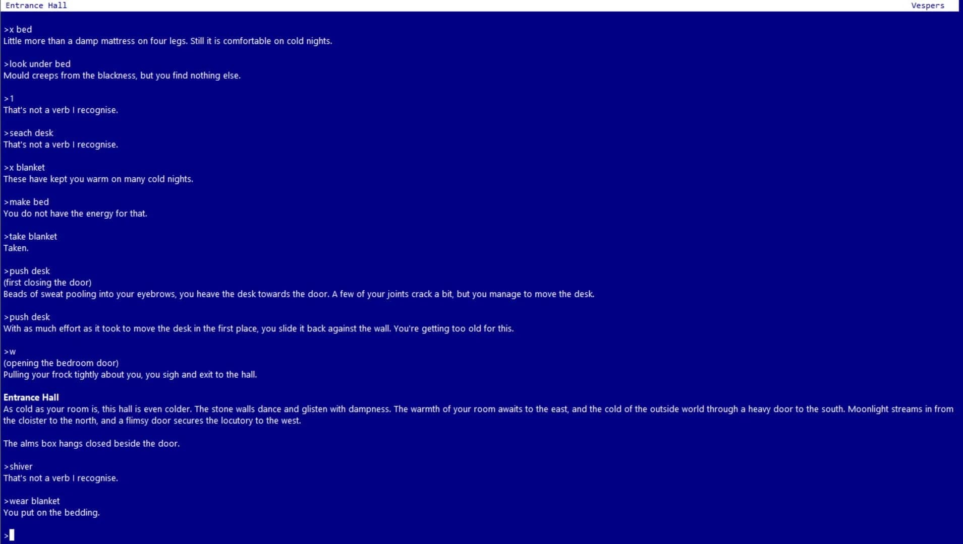 Vespers screenshot 1