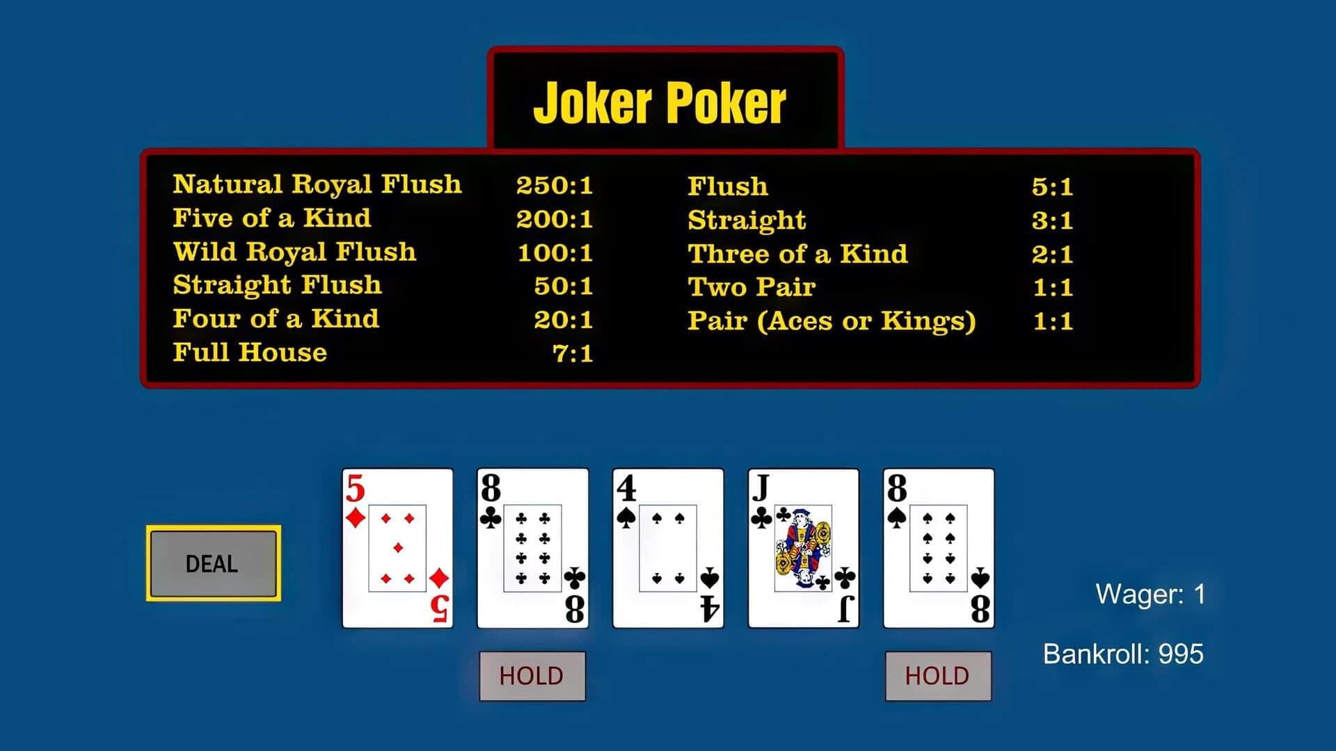 Video Poker screenshot 2