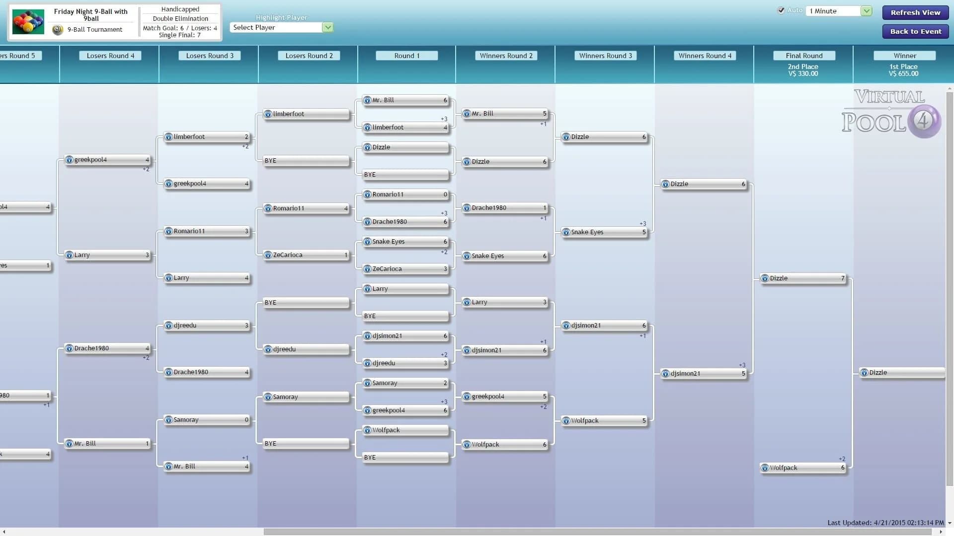 Virtual Pool 4 screenshot 1