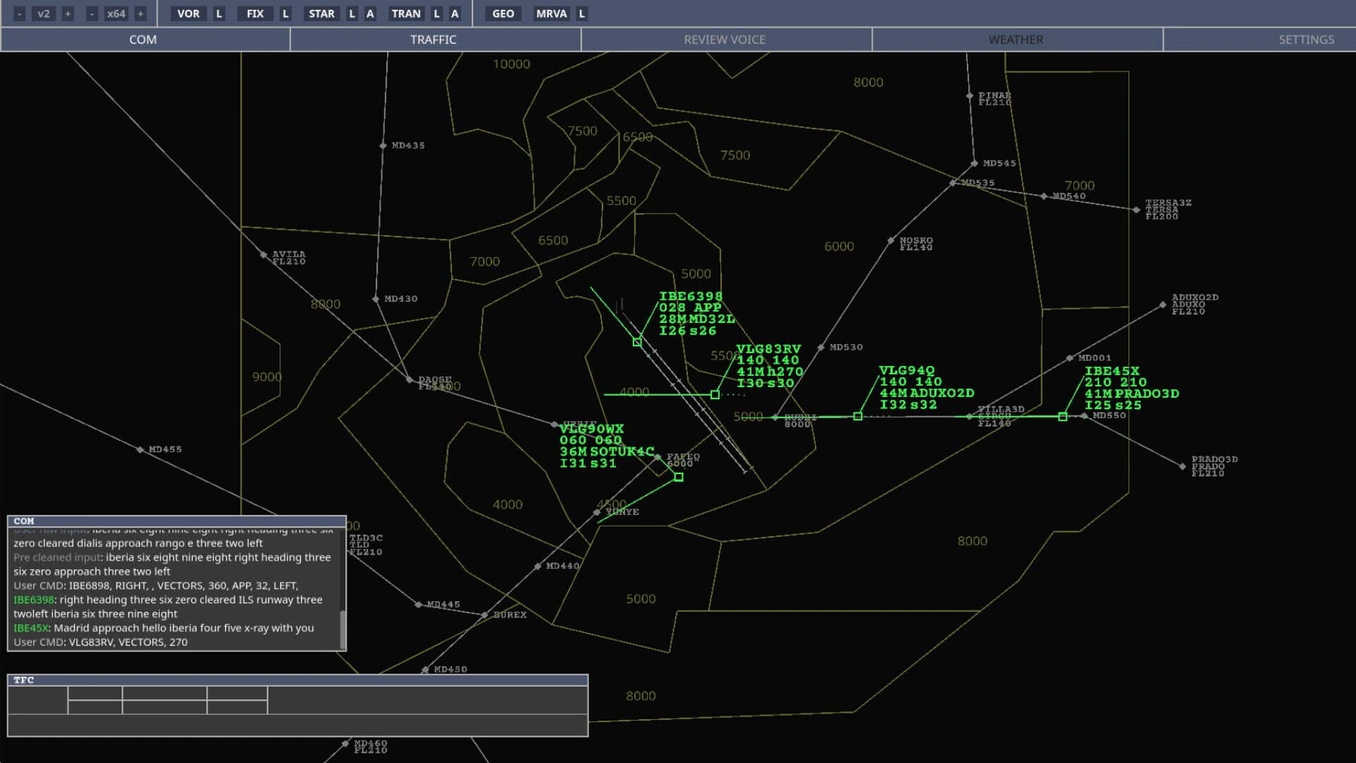 VoiceATC Simulator screenshot 2
