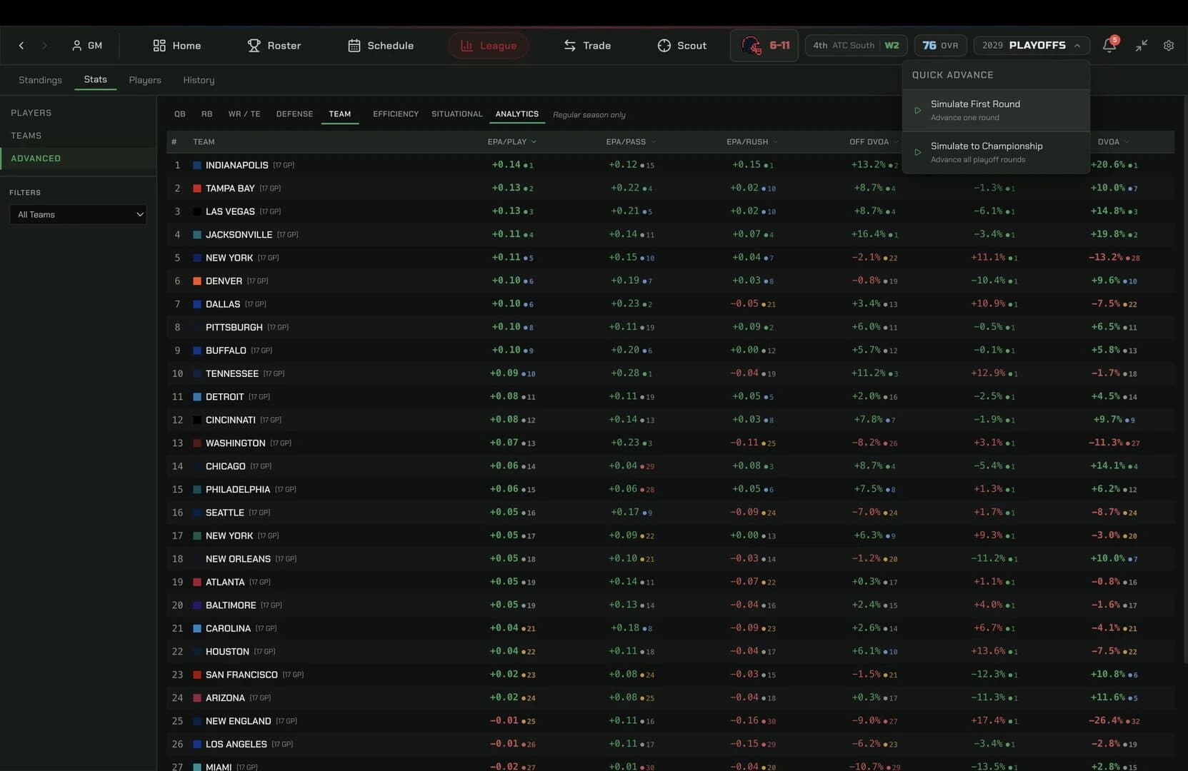 War Room Football screenshot 2