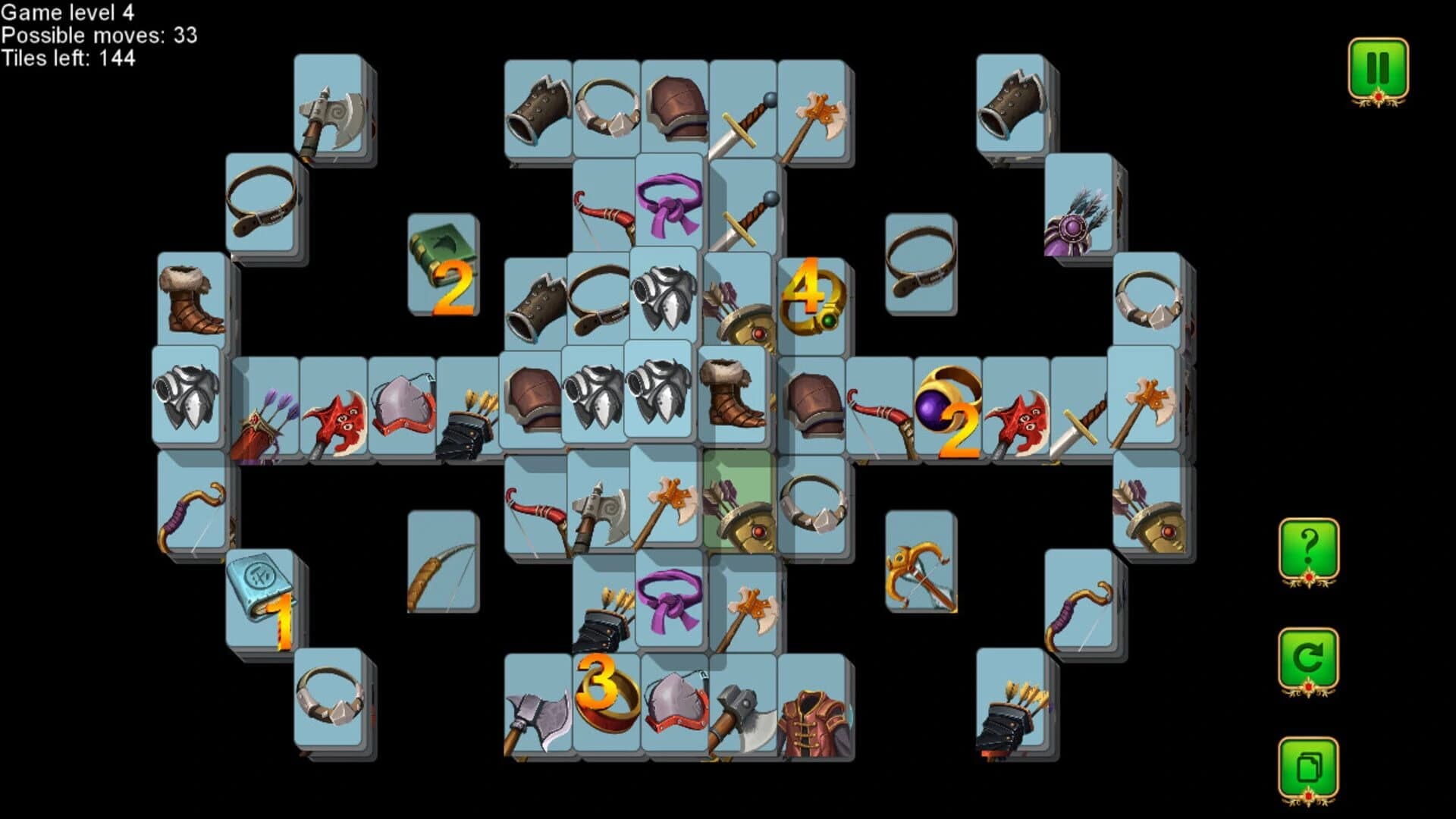Weapon and Armor: Mahjong screenshot 4