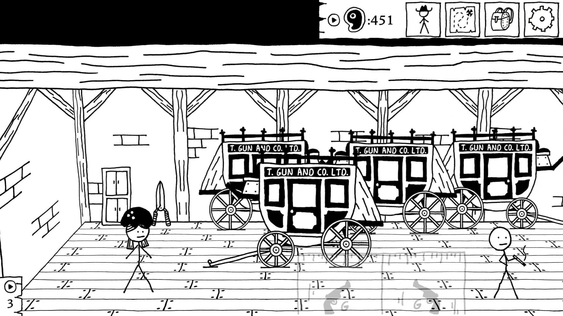 West of Loathing: Reckonin' at Gun Manor screenshot 3