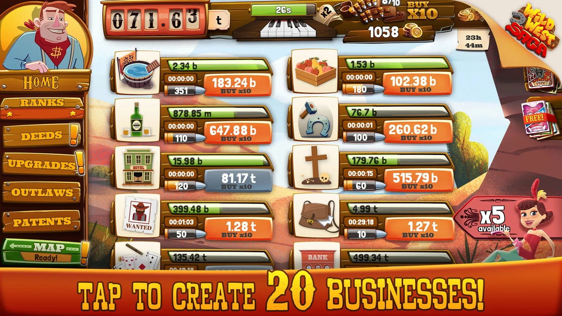 Wild West Saga screenshot 1
