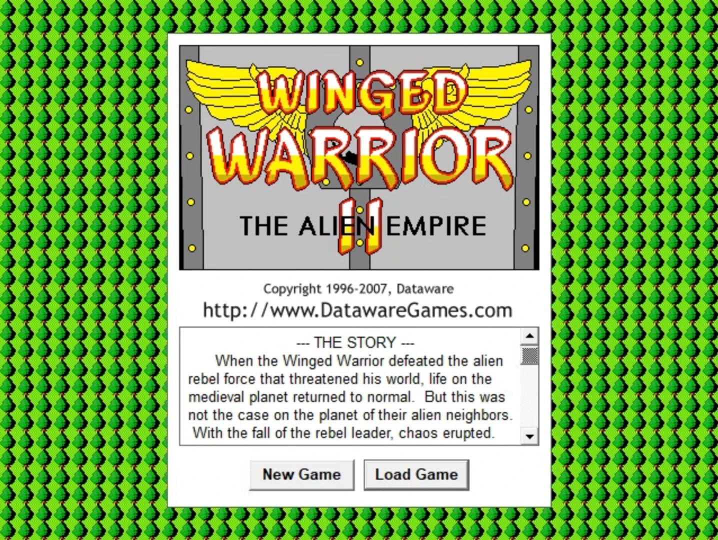 Winged Warrior II: The Alien Empire screenshot 1