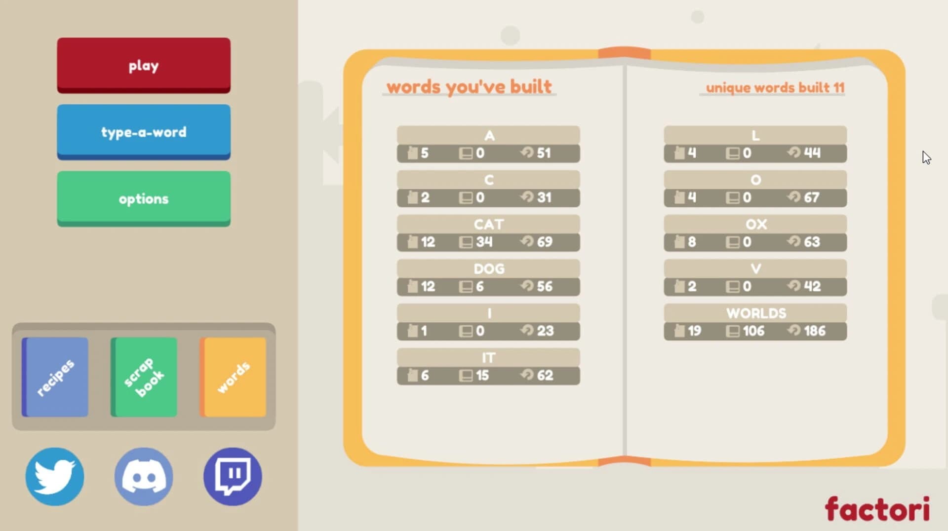 Word Factori screenshot 3