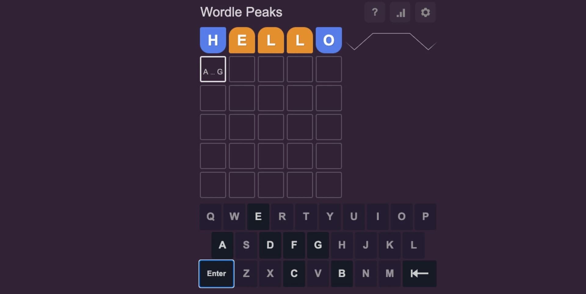 Word Peaks screenshot 1