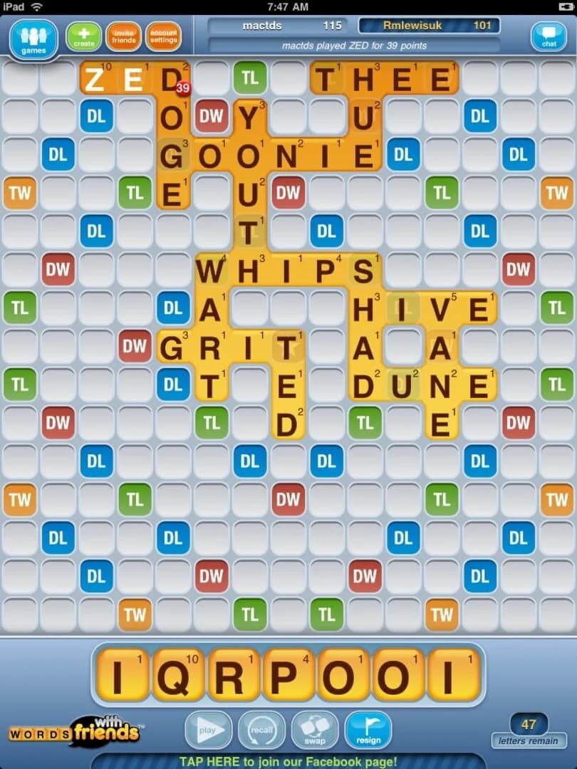 Words With Friends screenshot 2