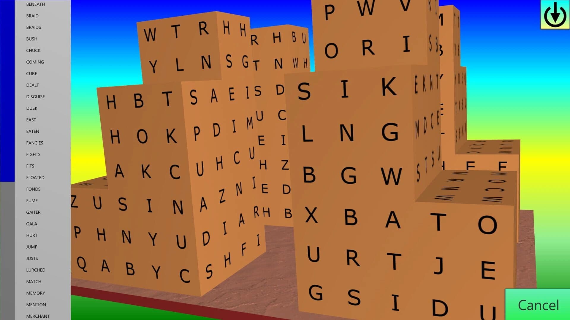 Wordsearch Attack screenshot 3