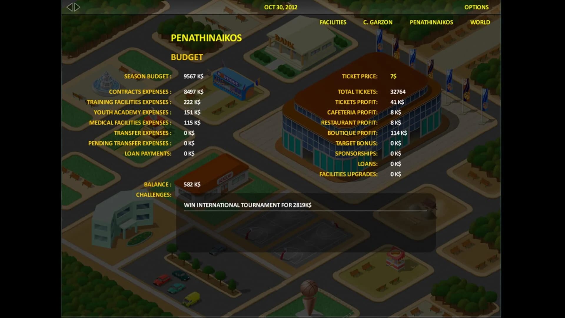 World Basketball Manager Tycoon screenshot 1