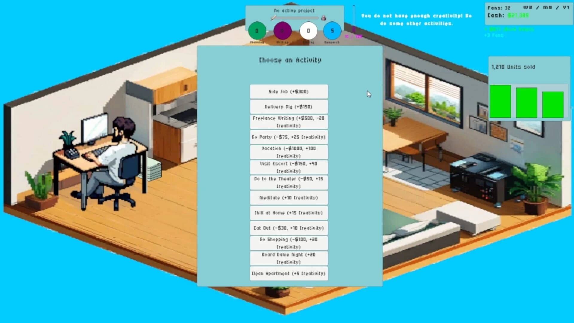 Writer Tycoon screenshot 1