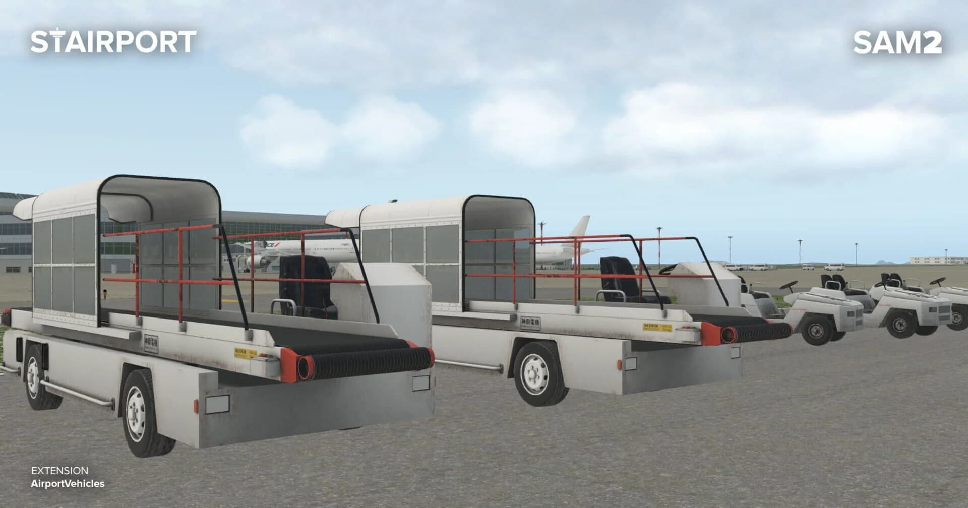 X-Plane 11: SAM Airport Vehicles screenshot 5