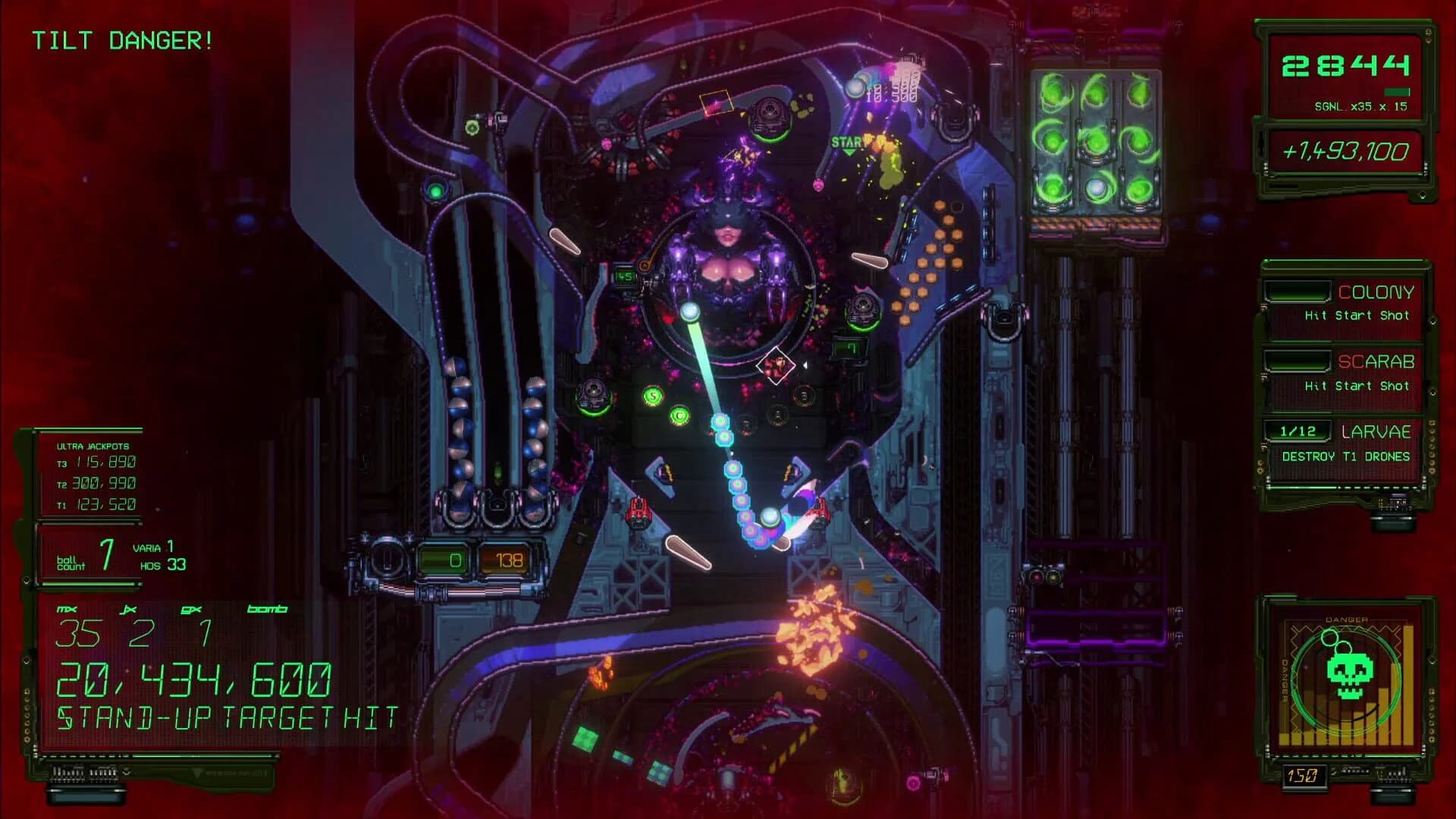 Xenotilt: Hostile Pinball Action screenshot 4