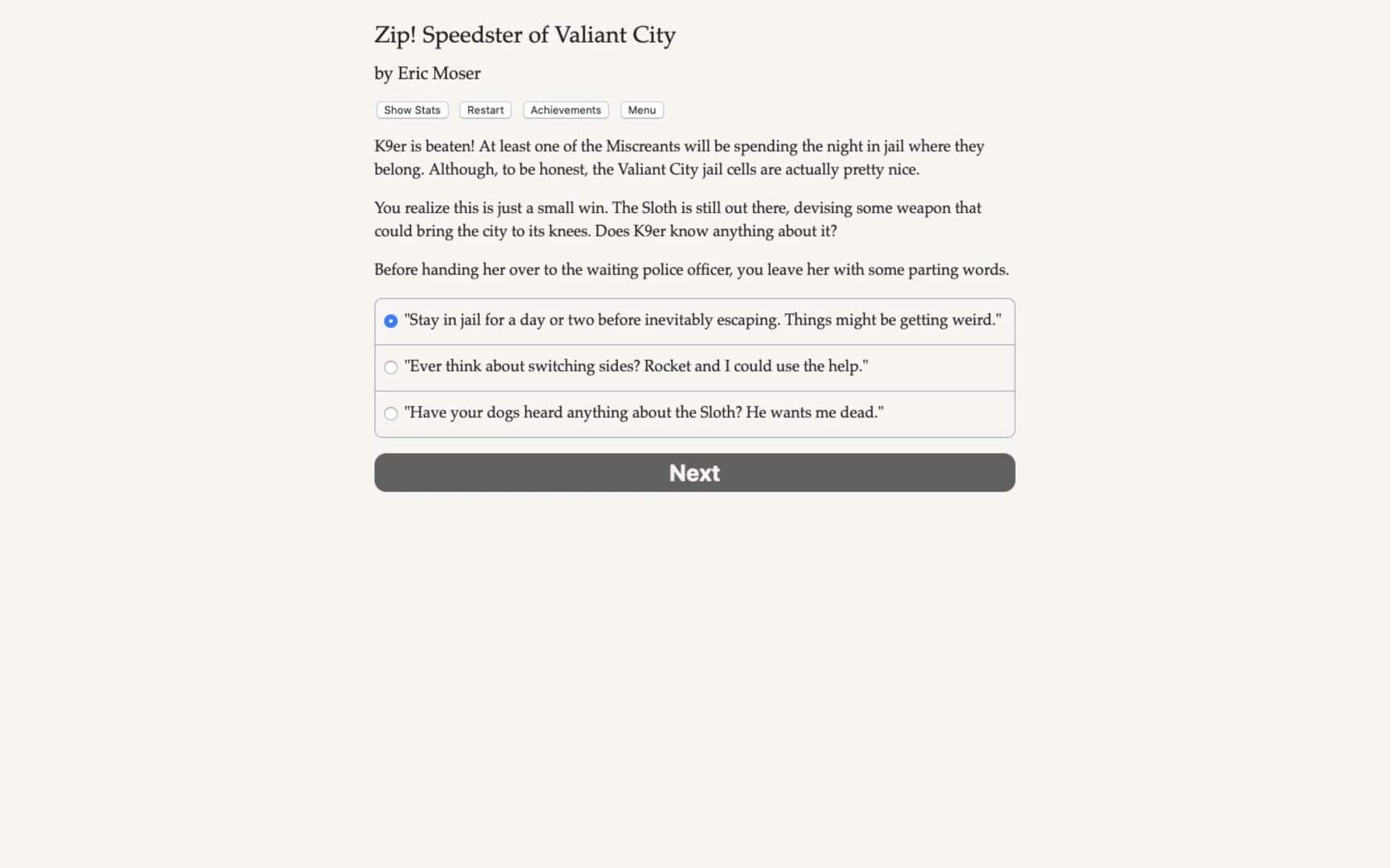 Zip! Speedster of Valiant City screenshot 1