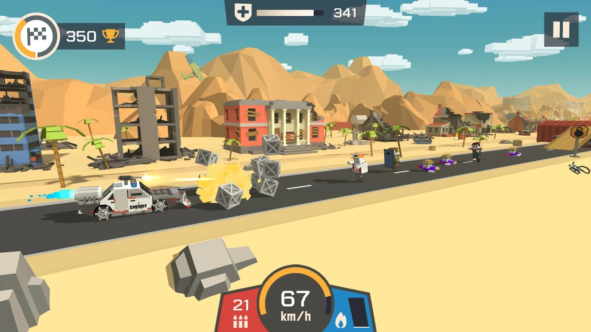 Zombie Derby: Pixel Survival screenshot 2