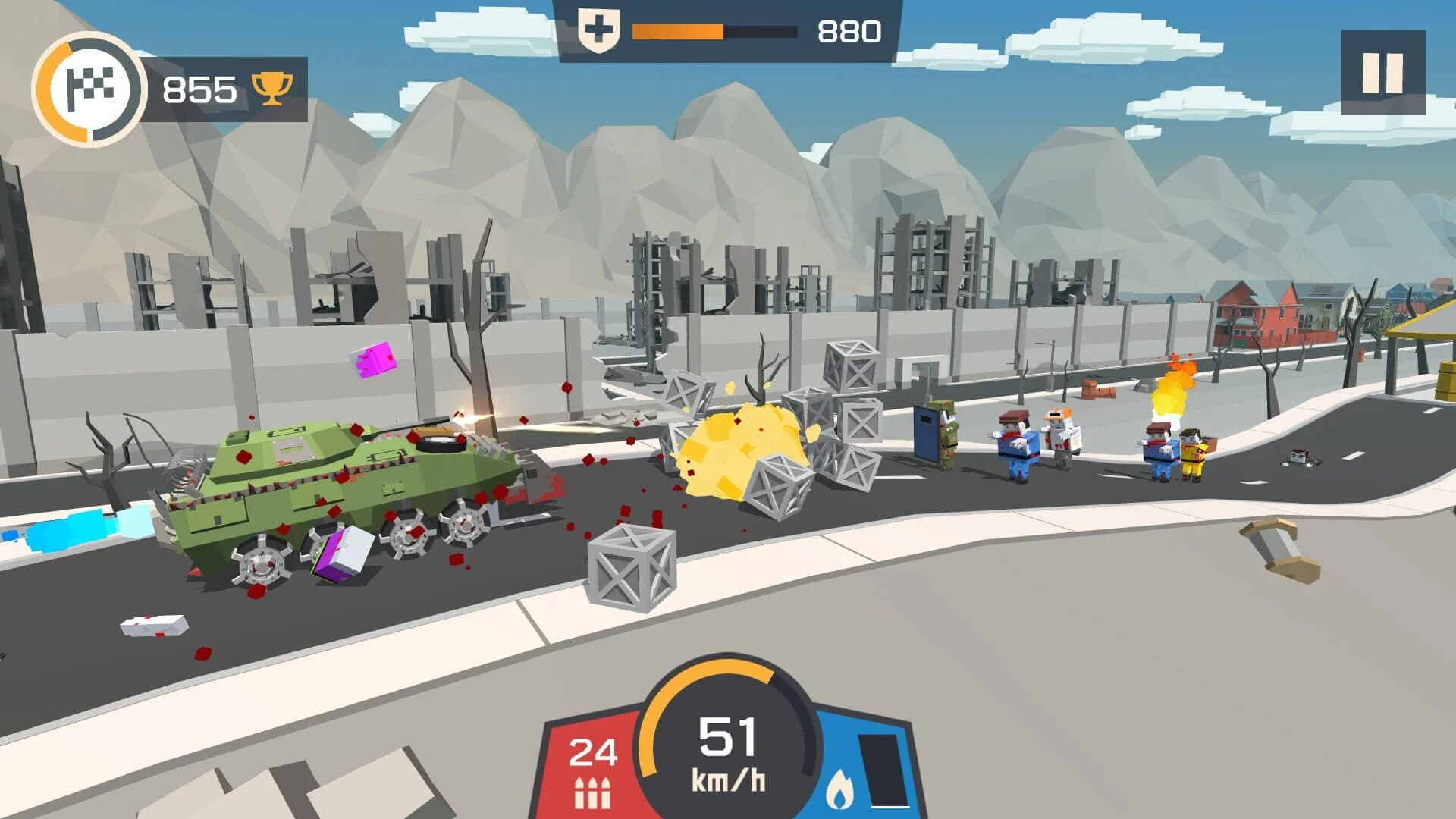 Zombie Derby: Pixel Survival screenshot 5