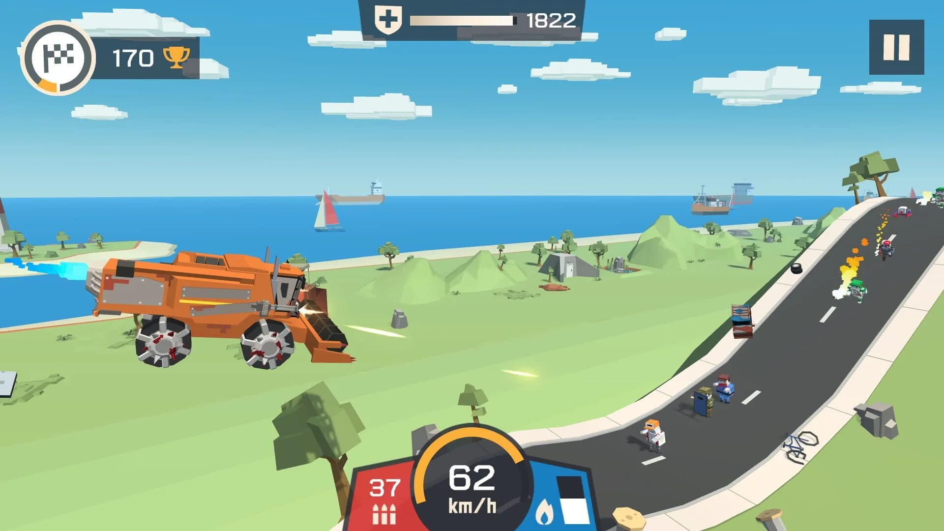 Zombie Derby: Pixel Survival screenshot 1