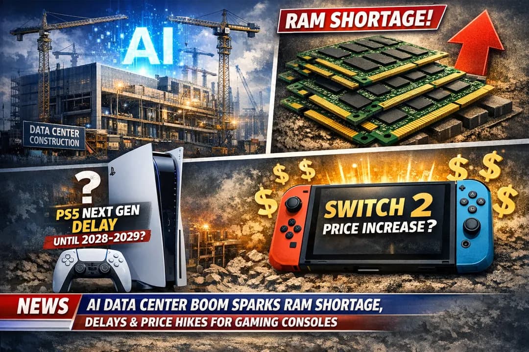 AI Boom Creates RAM Shortage: Could Delay Next PlayStation and Raise Switch 2 Price