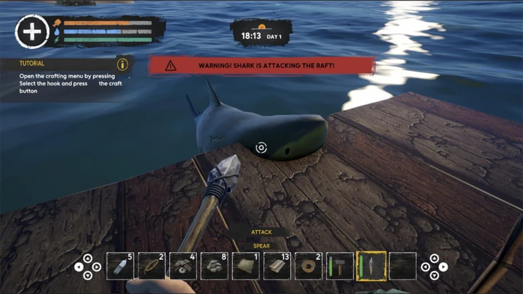 Ocean Shark Survival: Float Home Builder Simulator