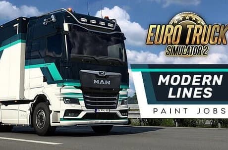 Euro Truck Simulator 2: Modern Lines Paint Jobs Pack